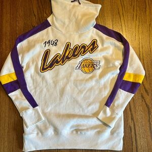 Lakers White and Purple Women’s Sweatshirt